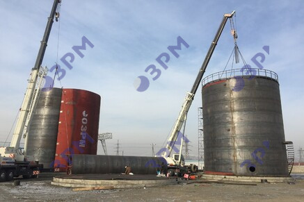 РВС-1000 м3 для светлых нефтепродуктов в Перми - Опытный завод резервуаров и металлоконструкций