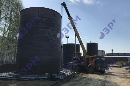 Резервуары РВС-300 и РВС-100 для трансформаторного масла в Перми - Опытный завод резервуаров и металлоконструкций
