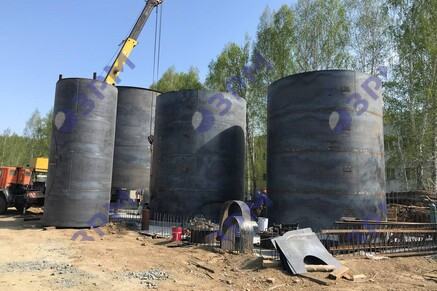 Резервуары РВС-300 и РВС-100 для трансформаторного масла в Перми - Опытный завод резервуаров и металлоконструкций
